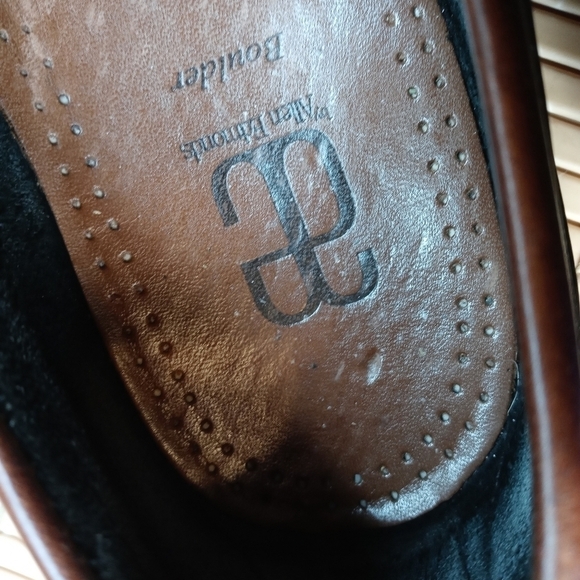 Allen Edmonds "Boulder" men's two tone brown\black leather loafer. Sz 12AAA. 98p - Picture 9 of 11